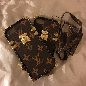 Luxury Trunk Brown Monogram iPhone 7 Case 🤎🖤